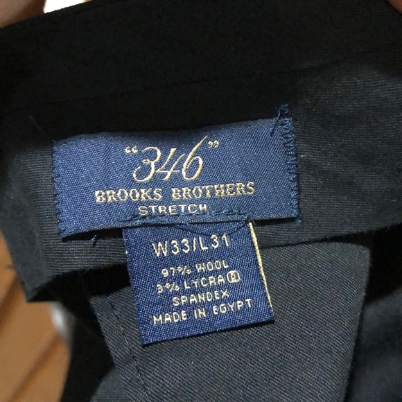 Brooks Brothers Stretch Navy Suit 41R Pants 33x31 - Picture 4 of 8